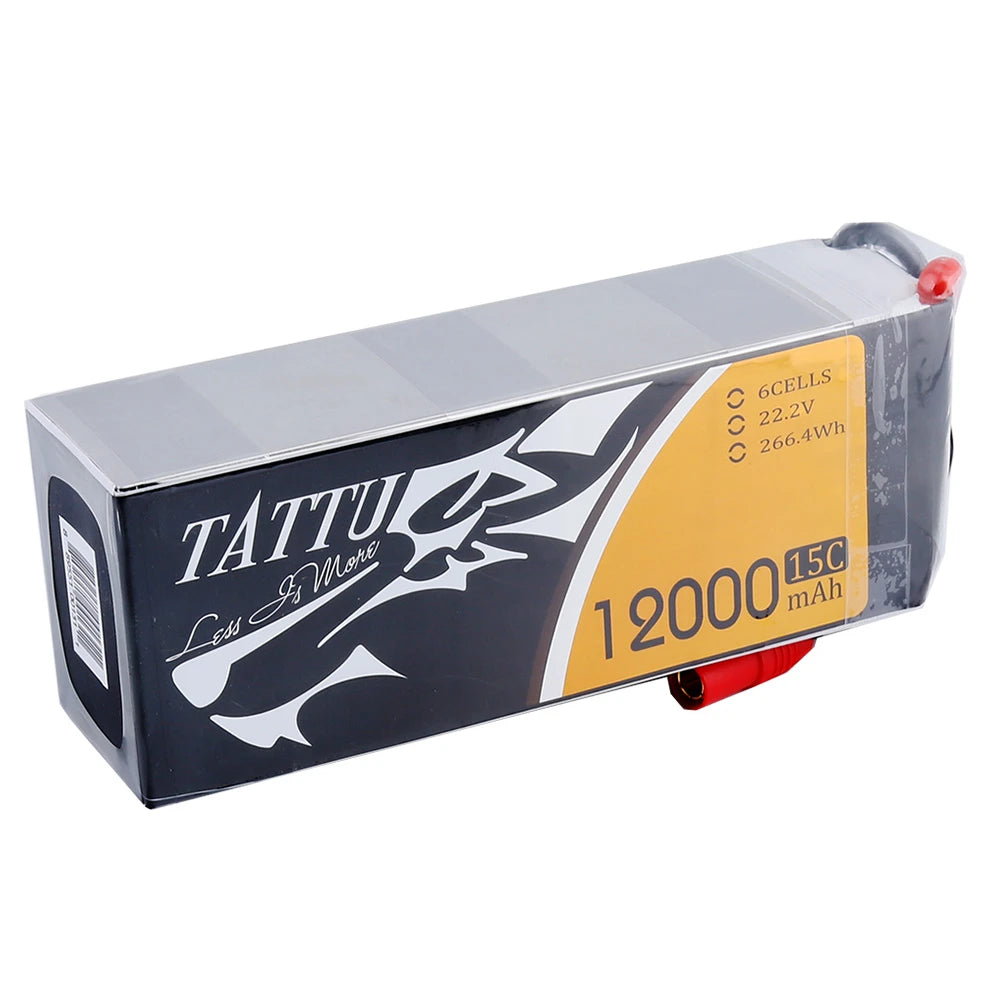 Tattu 12000mAh 6S 15C 22.2V Lipo Battery | AS150+XT150 Plug | UAV Classic