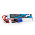 Gens ace 2800mAh 2S 7.4V Lipo Battery | EC3+JR Plug | TX&RX
