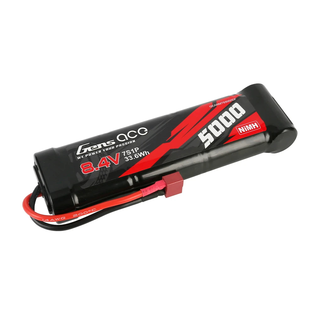Gens ace 5000mAh 7S 8.4V Flat Battery | Deans Plug | NiMH