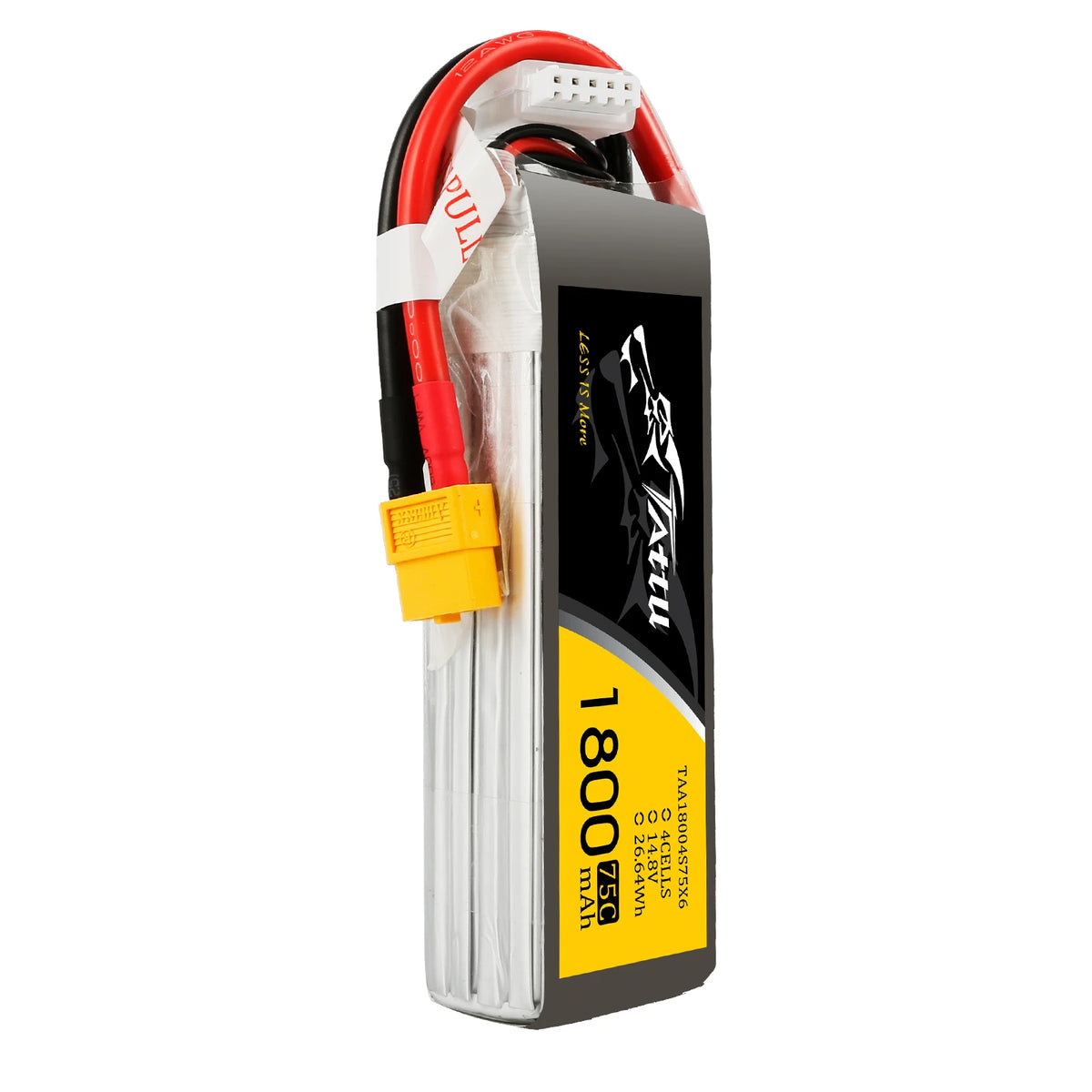Tattu 1800mAh 4S 75C 14.8V Lipo Battery | XT60 Plug | FPV Classic