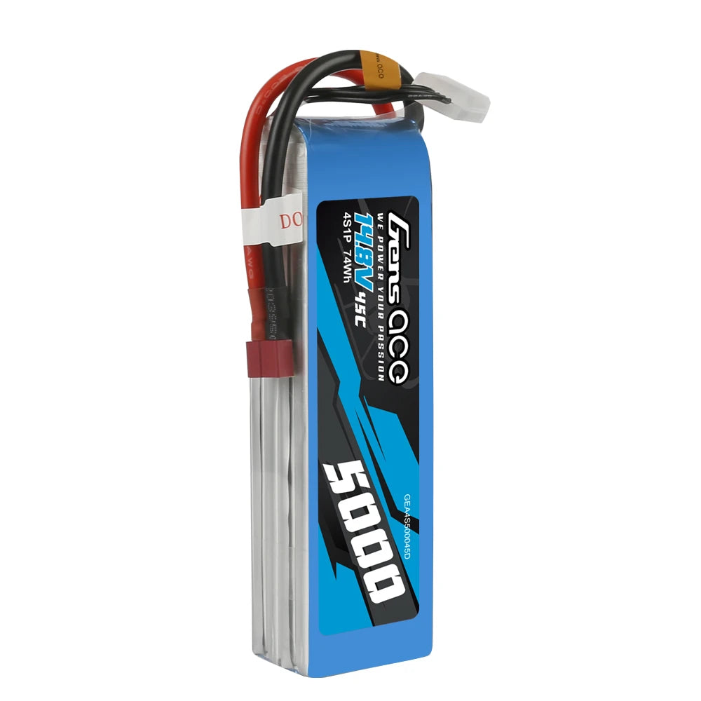 Gens ace 5000mAh 4S 45C 14.8V Lipo Battery | Deans Plug | Air Classic (Non-G-Tech)