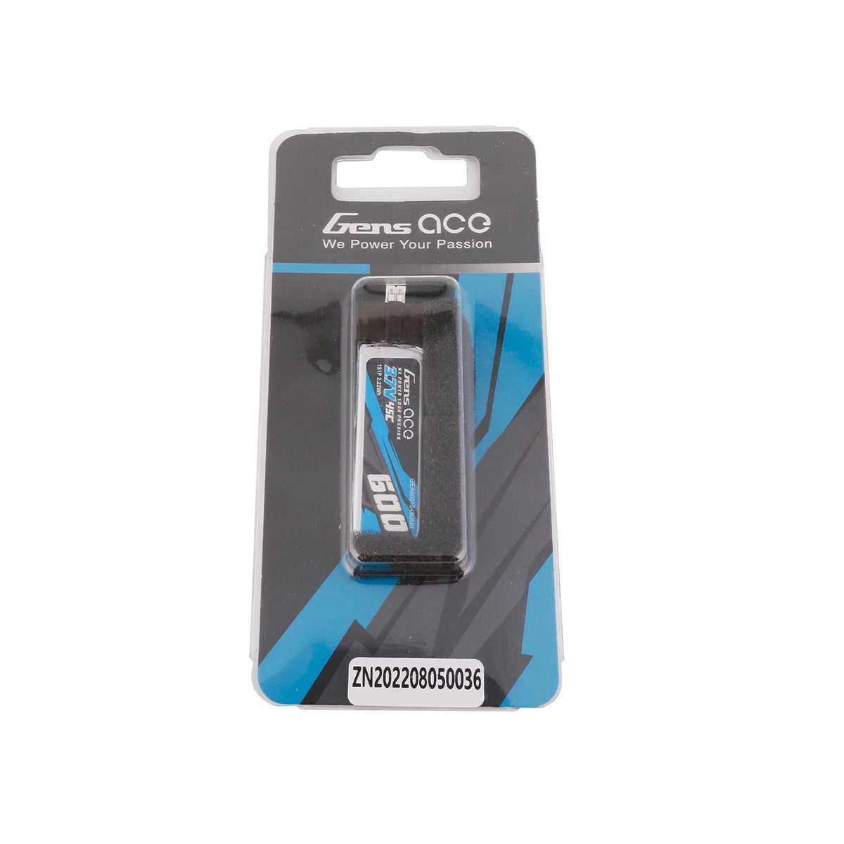 Gens ace 600mAh 1S 45C 3.7V Lipo Battery | JST-PHR Plug | Air Classic
