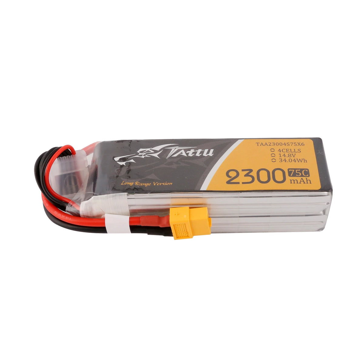 Tattu 2300mAh 4S 75C 14.8V Lipo Battery | XT60 Plug | UAV Classic