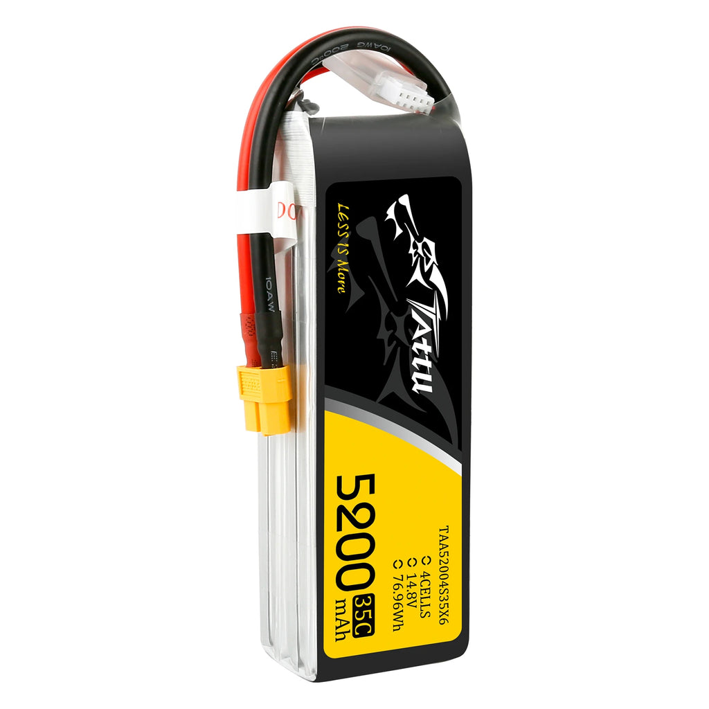 Tattu 5200mAh 4S 35C 14.8V Lipo Battery | XT60 Plug | UAV Classic