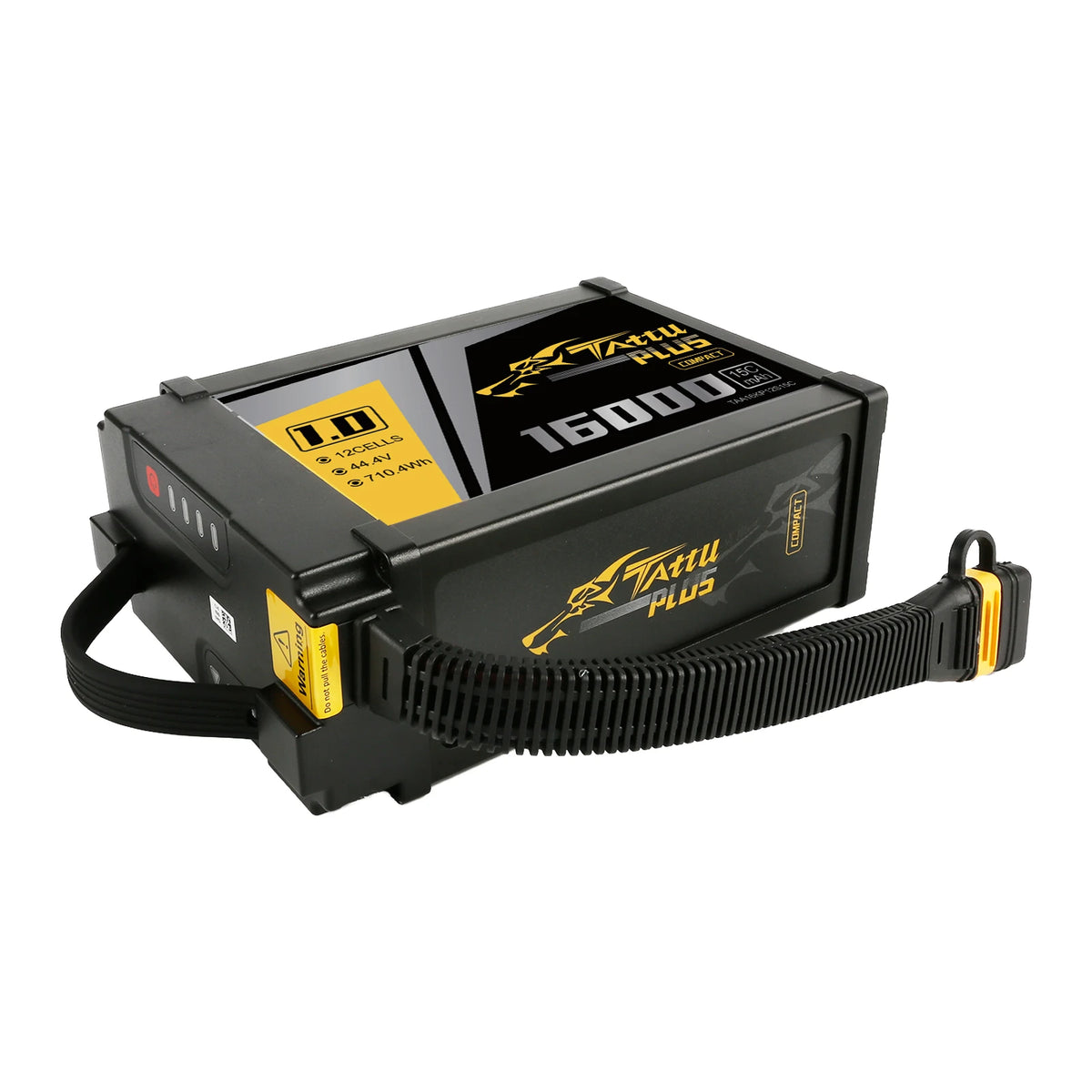 Tattu 16000mAh 12S 15C 44.4V Smart Lipo Battery | AS150U Plug | Tattu Plus 1.0 (Compact Version)
