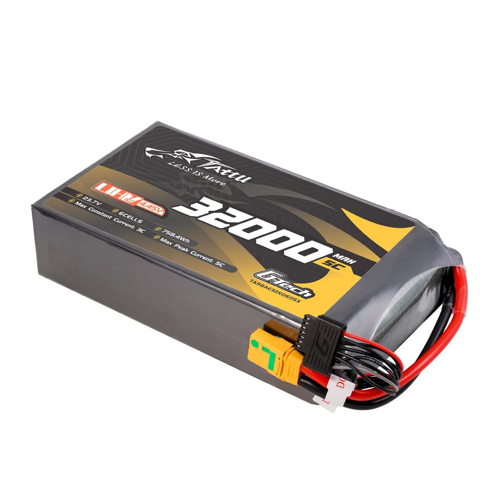 Tattu 32000mAh 6S 5C 23.7V(UHV) Lipo Battery | XT90S-F Plug | UAV Classic