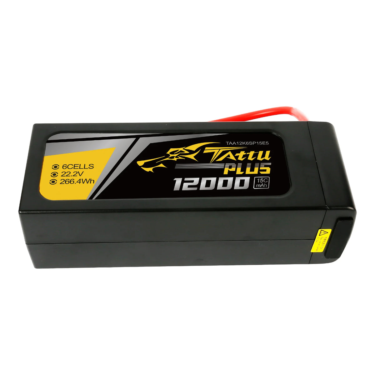 Tattu 12000mAh 6S 15C 22.2V Smart Lipo Battery | EC5 Plug | Tattu Plus (New Version)
