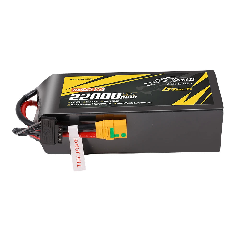 Tattu 22000mAh 6S 10C 22.2V Lipo Battery | XT90S-F Plug | Semi-solid