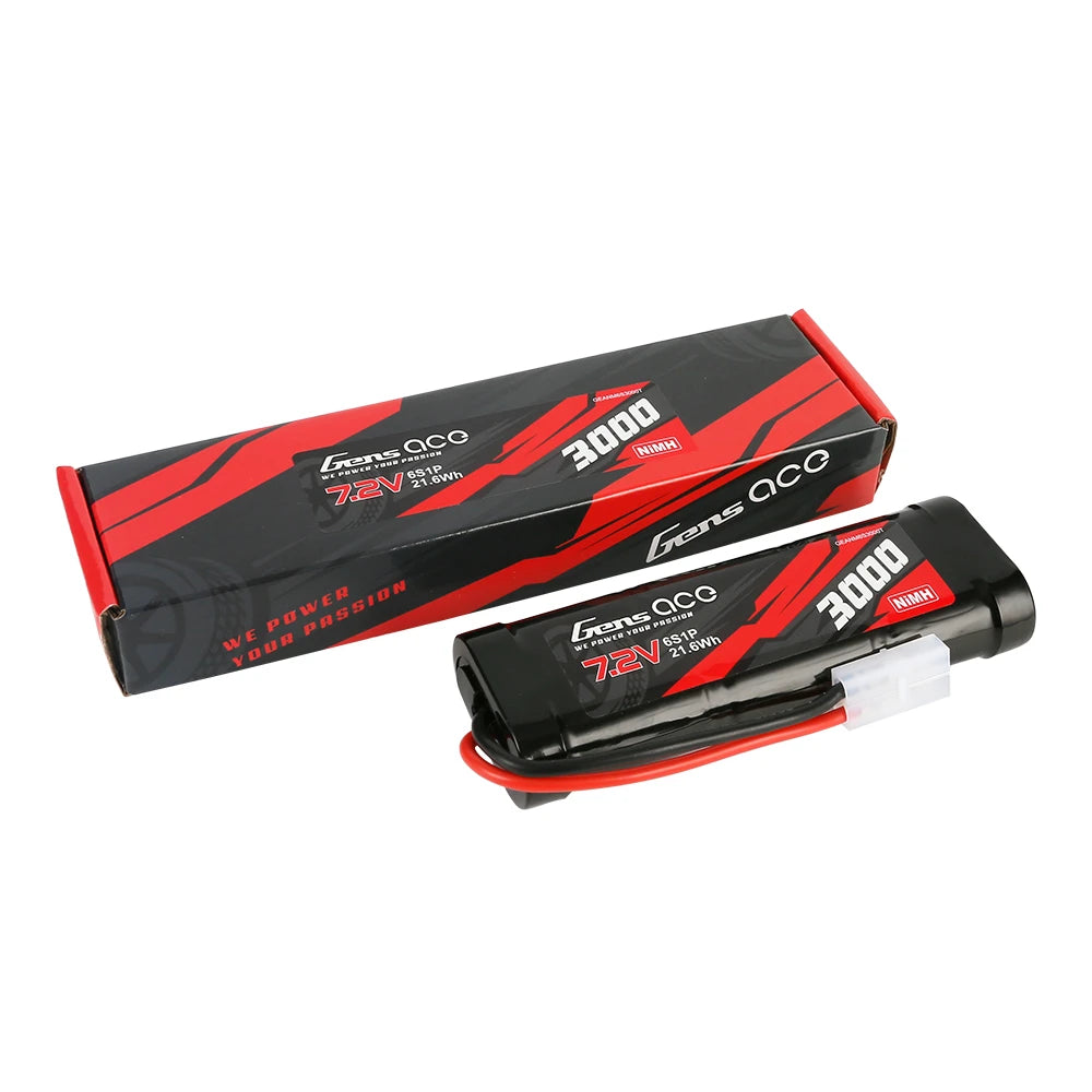 Gens ace 3000mAh 6S 7.2V Battery | Tamiya Plug | NiMH