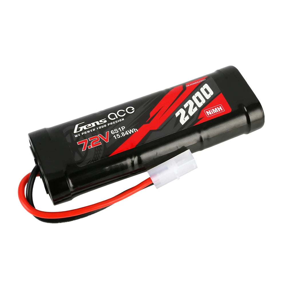 Gens ace 2200mAh 6S 7.2V Battery | Tamiya Plug | NiMH