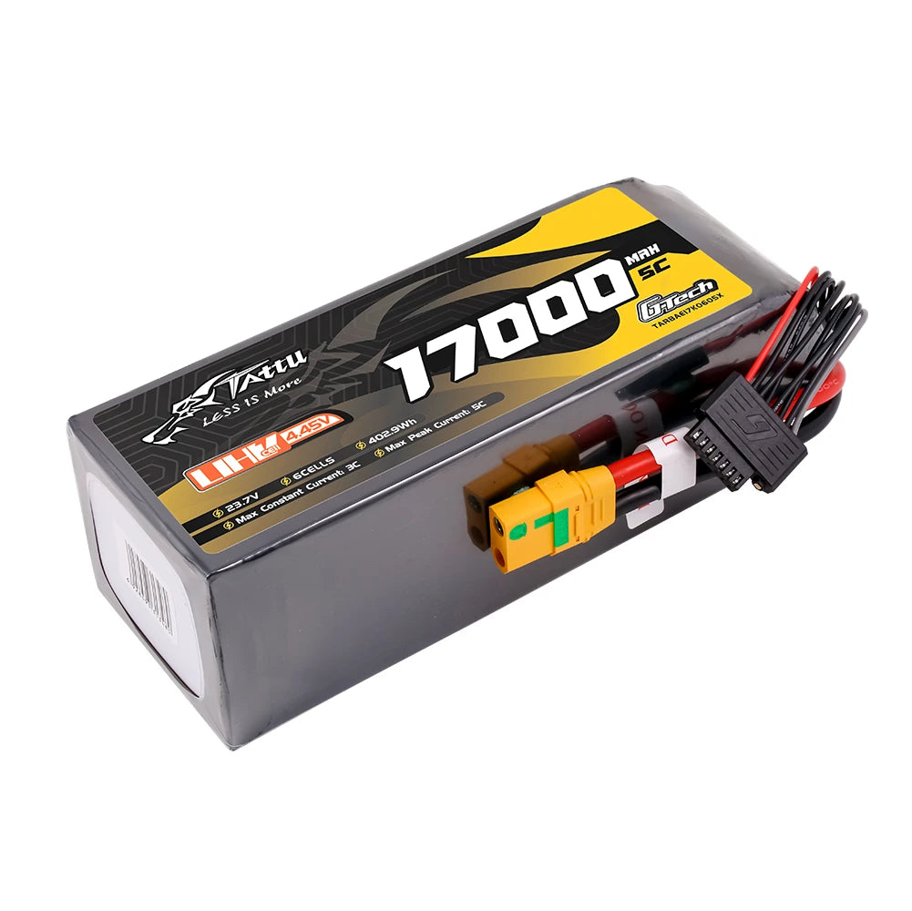 Tattu 17000mAh 6S 5C 23.7V(UHV) Lipo Battery | XT90S-F Plug | UAV Classic