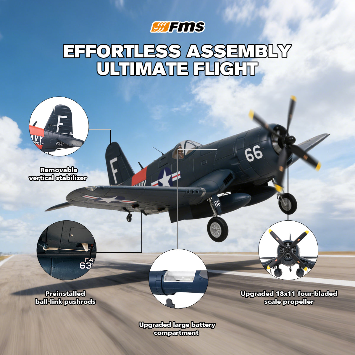 FMS 1700mm F4U Corsair V3 PNP