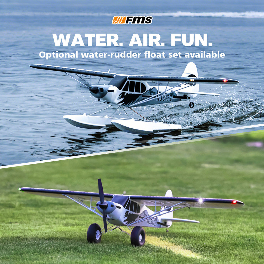 FMS 1300mm PA-18 Super Cub with Reflex V3, RTF / PNP