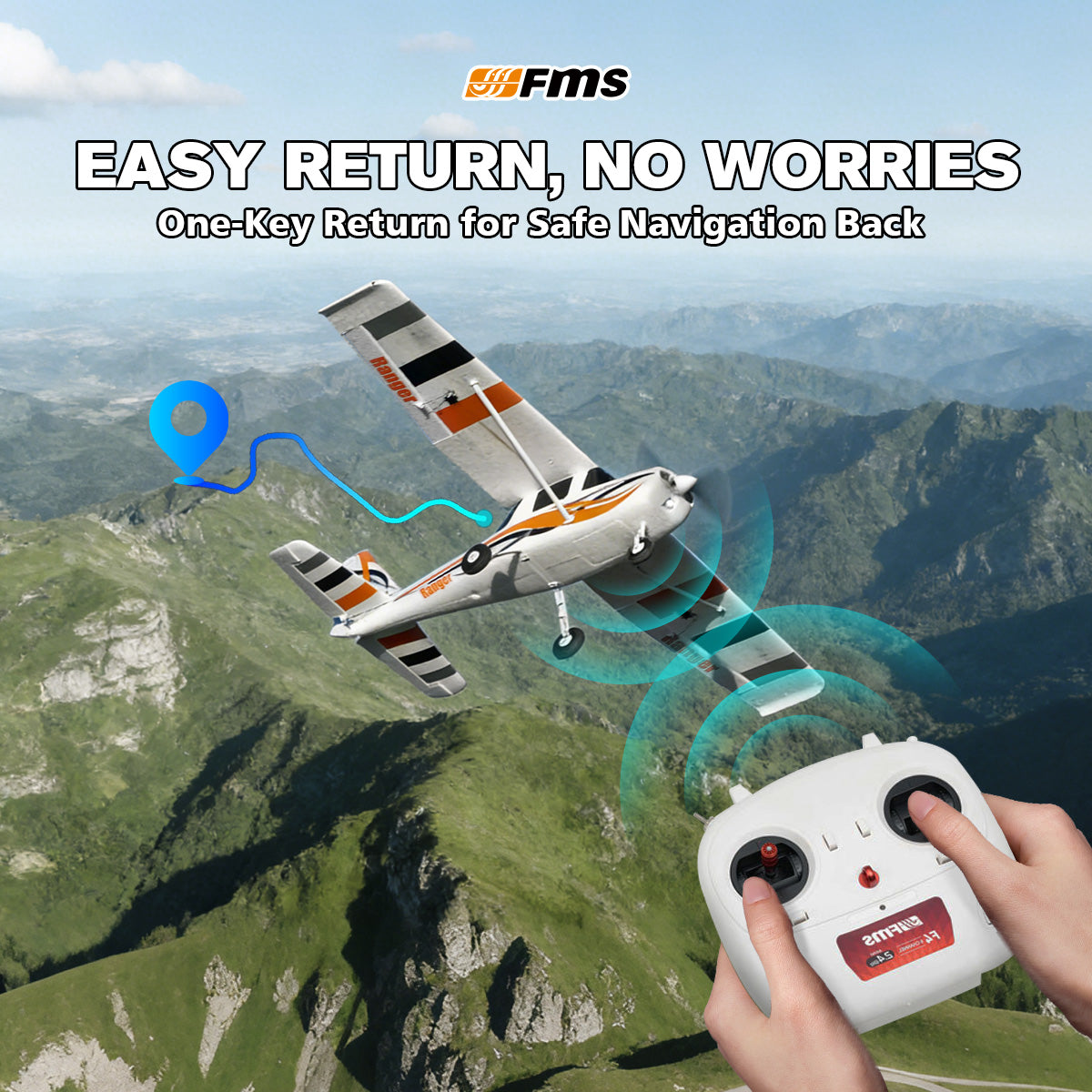 FMS 850mm (33.4") Ranger with Reflex V3, PNP / RTF