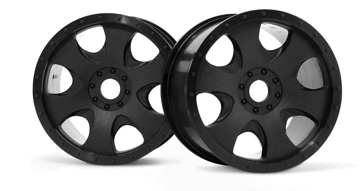 Warlock Wheel, Black, 83X56mm, (2pcs), Savage X - Model HPI3191 - HPI Racing