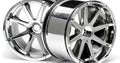 Blast Wheel, Chrome, 115X70mm 7in, (2pcs), Savage X - Model HPI3257 - HPI Racing