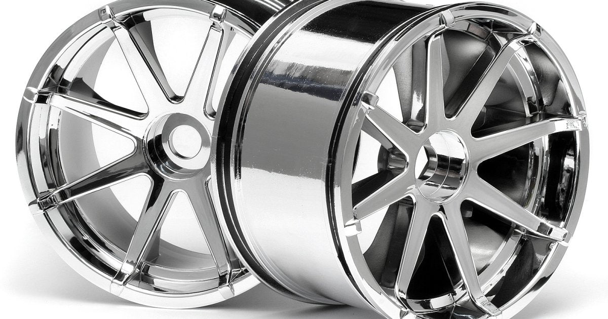 Blast Wheel, Chrome, 115X70mm 7in, (2pcs), Savage X - Model HPI3257 - HPI Racing