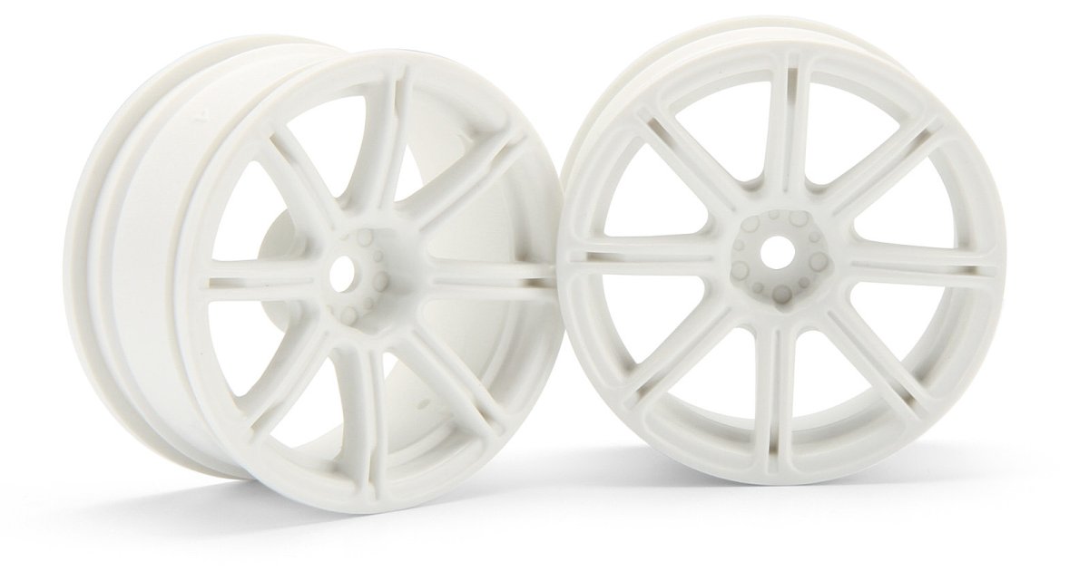 Work Emotion XC8 Wheel, 26mm-3mm OffSet, White - Model HPI3303 - HPI Racing