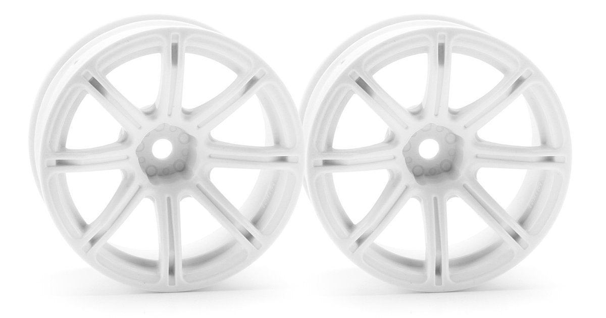 Work Emotion XC8 Wheel, 26mm, White, 9mm Offset - Model HPI3305 - HPI Racing