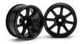 Work Emotion XC8 Wheel, 26mm-6mm OffSet, Black - Model HPI3307 - HPI Racing