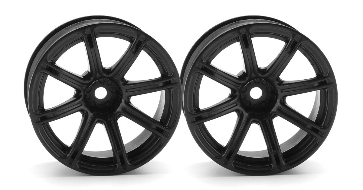 Work Emotion XC8 Wheel, 26mm, Black, 9mm Offset - Model HPI3308 - HPI Racing