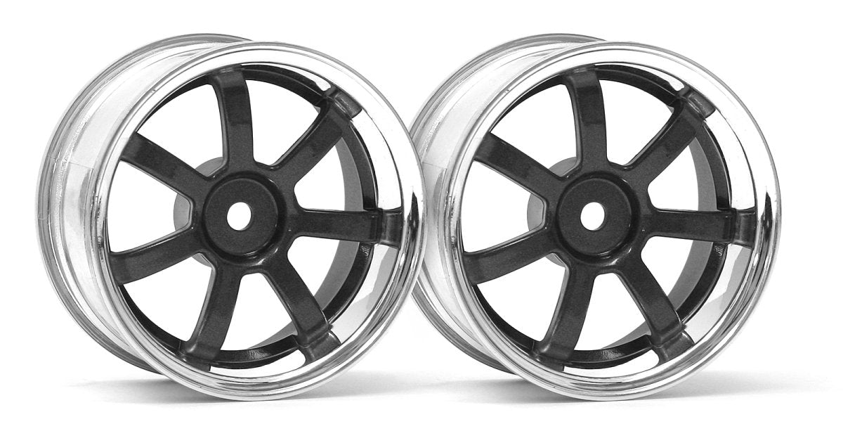 Rays Gram Lights 57S-Pro Wheel, Chrome/Gunmetal, 3mm Offset - Model HPI3322 - HPI Racing