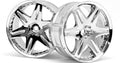 LP32 Wheel Work LS406, Chrome, (2pcs) - Model HPI3344 - HPI Racing