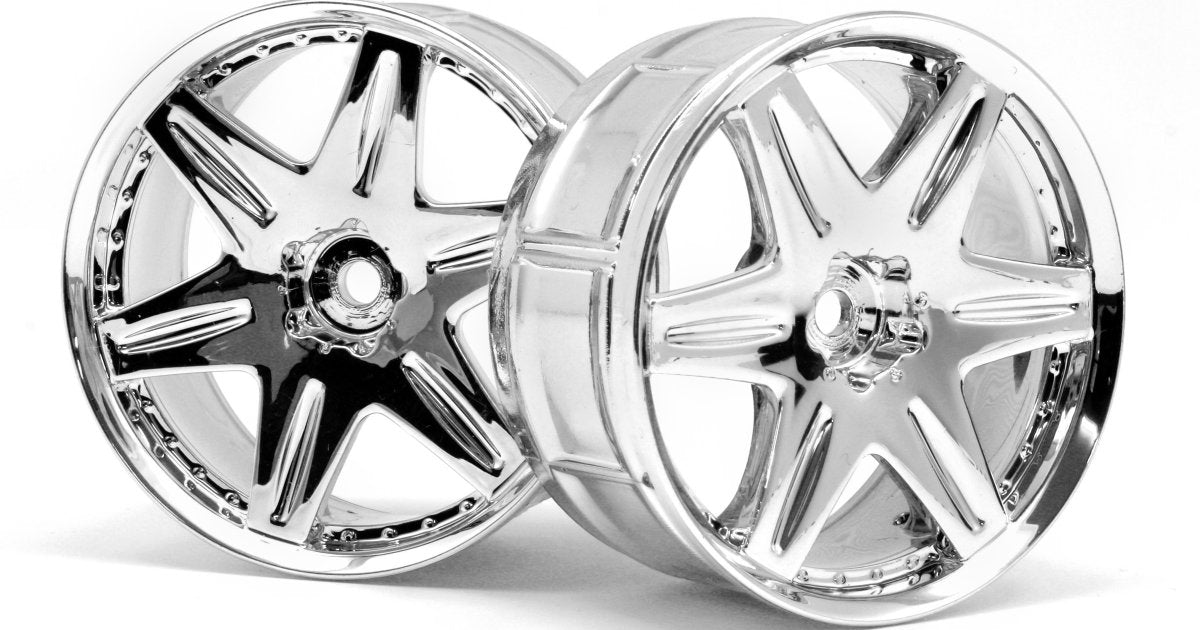LP32 Wheel Work LS406, Chrome, (2pcs) - Model HPI3344 - HPI Racing