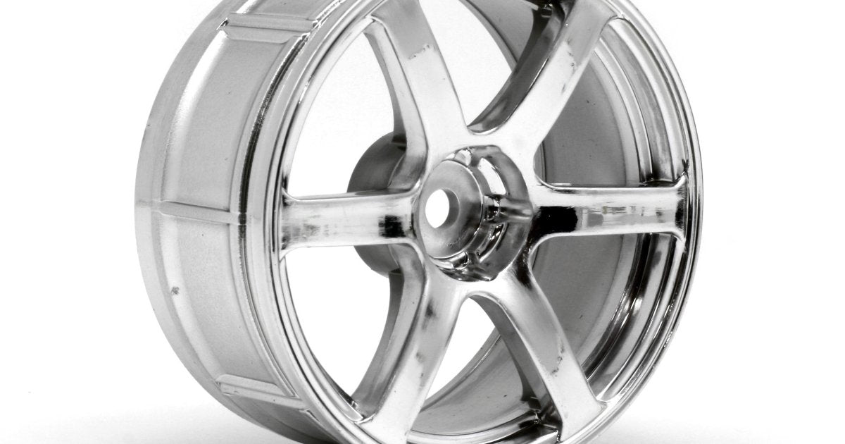LP29 Wheel, Yokohama AVS Model T6, Chrome, (2pcs) - Model HPI33465 - HPI Racing