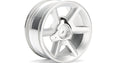 GT Wheel, Silver, 6mm Offset, (2pcs) - Model HPI33471 - HPI Racing