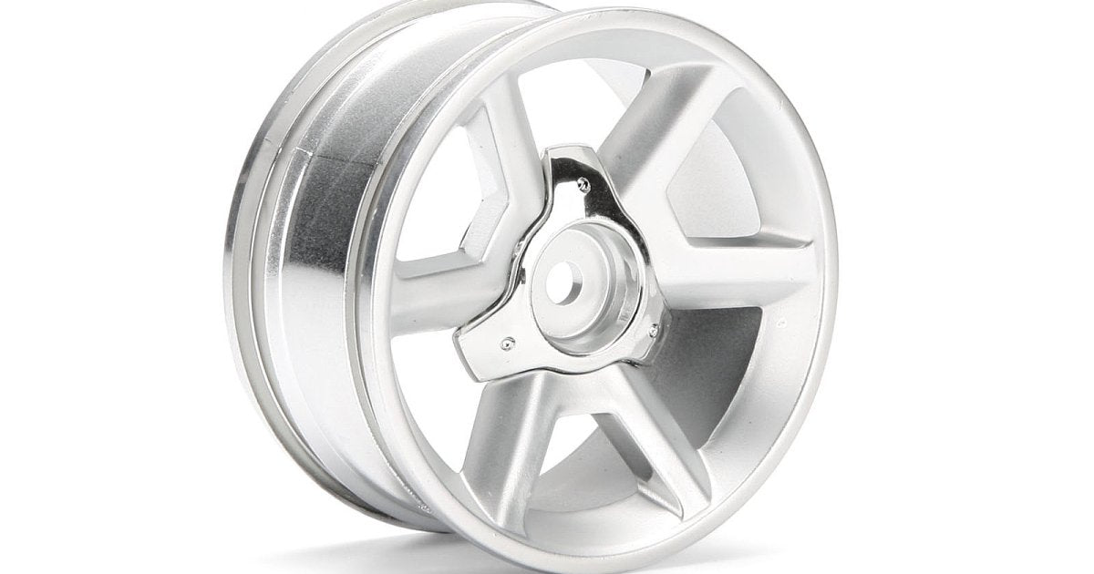 GT Wheel, Silver, 6mm Offset, (2pcs) - Model HPI33471 - HPI Racing