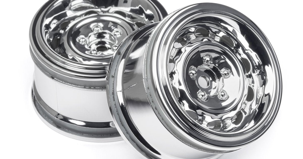 Chrome Vintage Wheel, 31mm, 6mm Offset (2pcs) - Model HPI33473 - HPI Racing