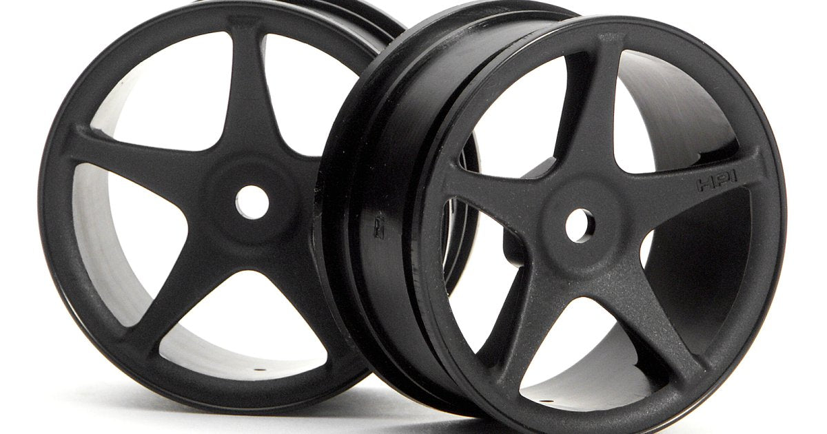 Super Star Wheel, 26mm-1mm Offset, Black - Model HPI3696 - HPI Racing