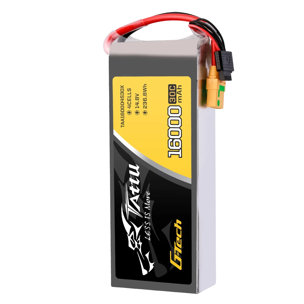 Tattu 16000mAh 4S 30C 14.8V Lipo Battery | XT90S-F Plug | UAV Classic