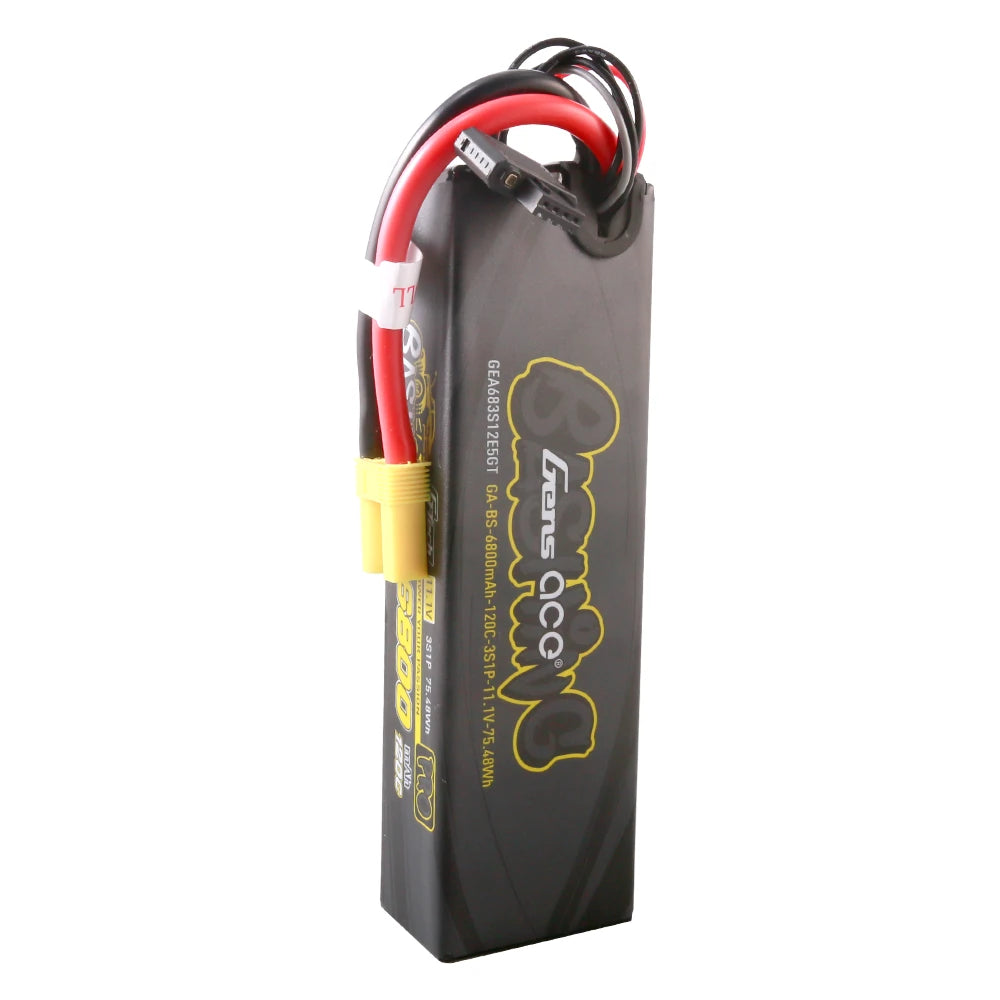 Gens ace 6800mAh 3S 120C 11.1V Lipo Battery | Hardcase | EC5 Plug | Bashing Pro