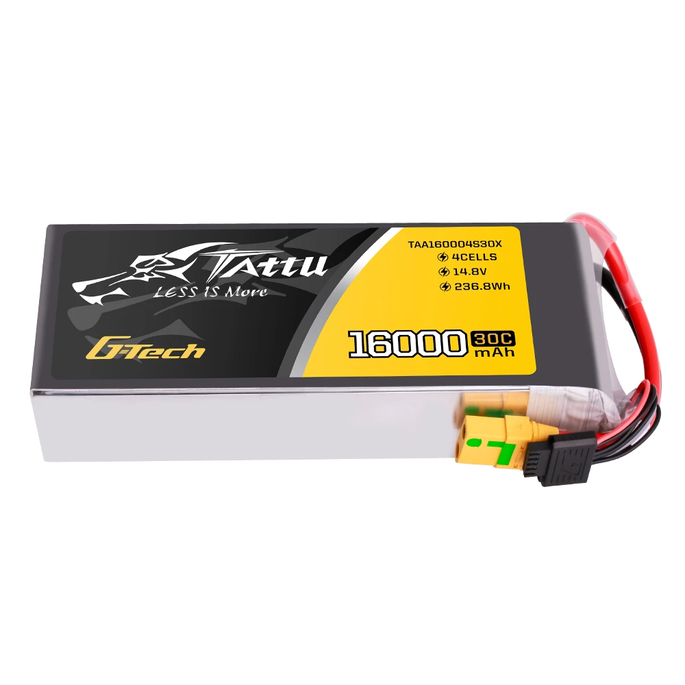 Tattu 16000mAh 4S 30C 14.8V Lipo Battery | XT90S-F Plug | UAV Classic