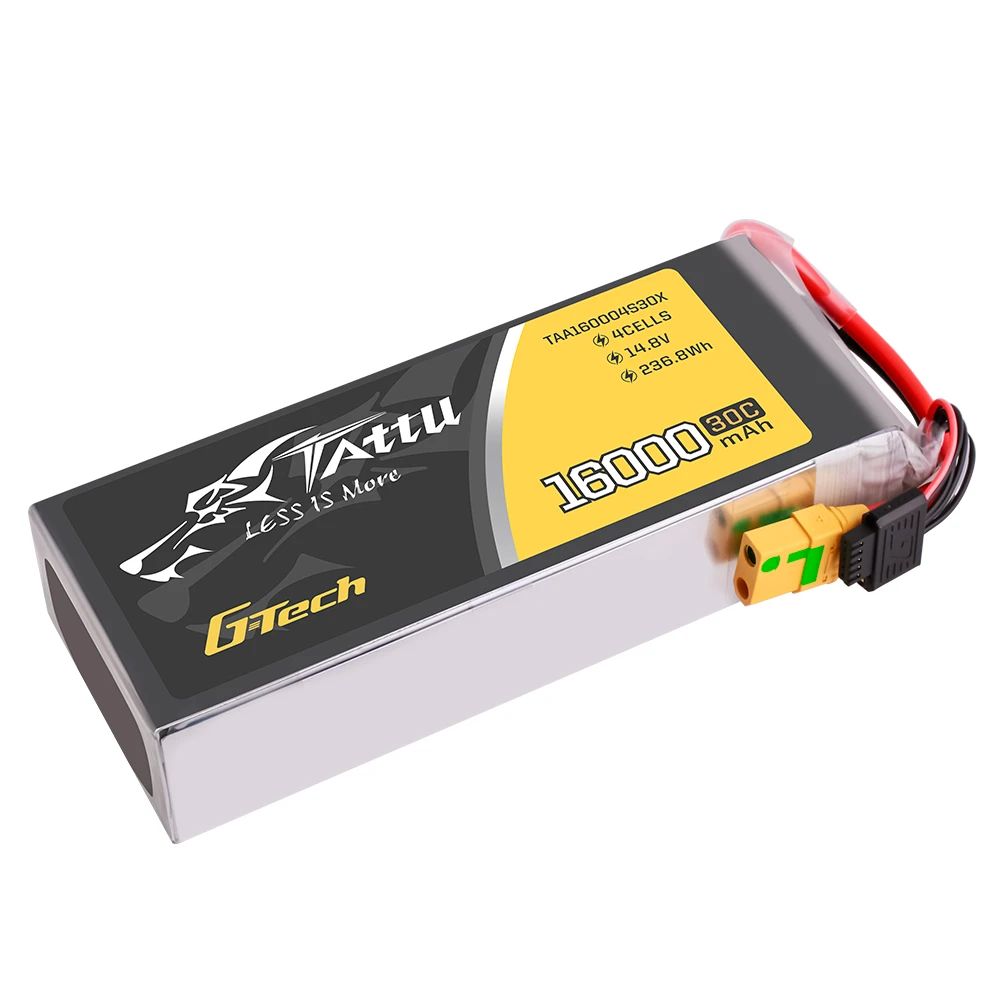 Tattu 16000mAh 4S 30C 14.8V Lipo Battery | XT90S-F Plug | UAV Classic