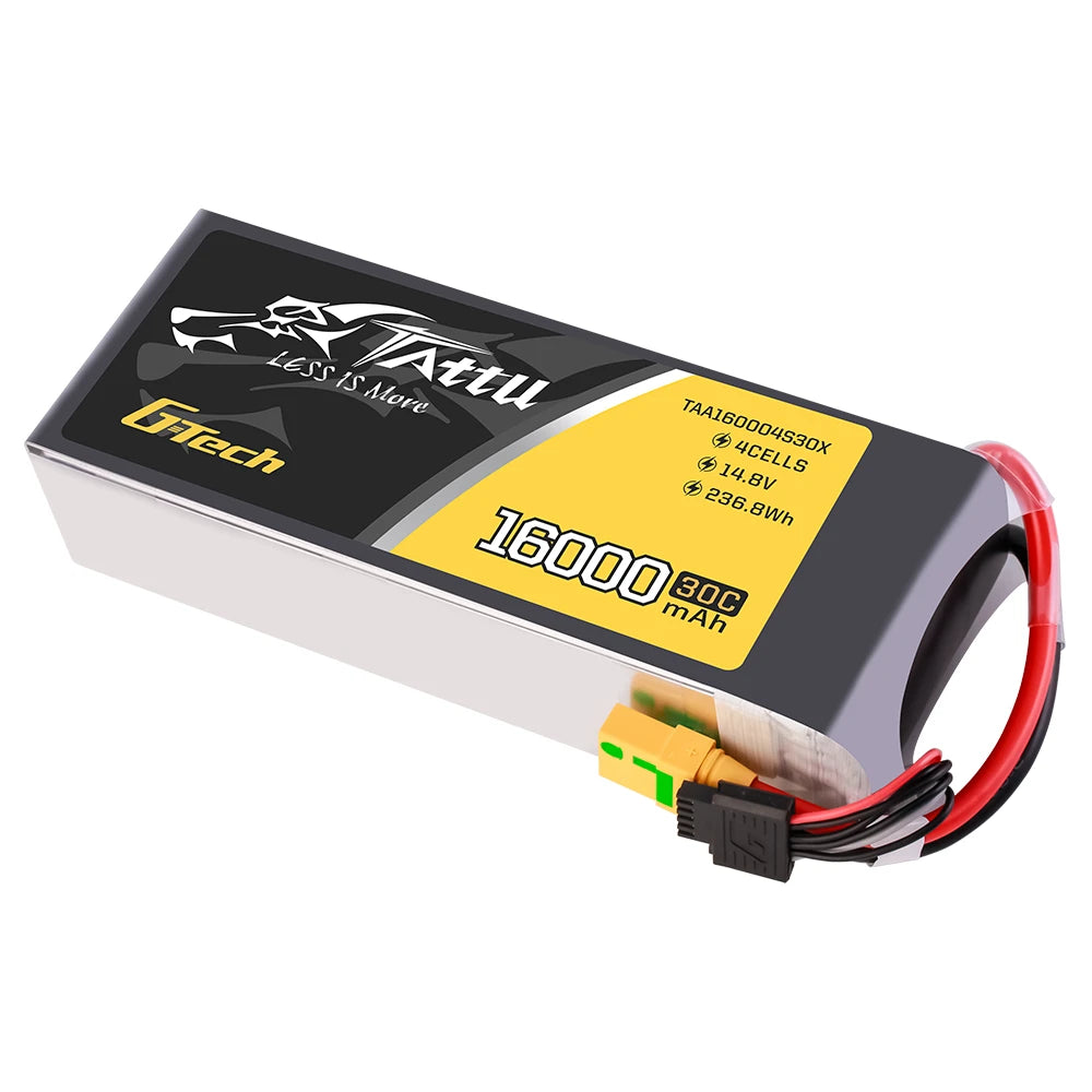 Tattu 16000mAh 4S 30C 14.8V Lipo Battery | XT90S-F Plug | UAV Classic