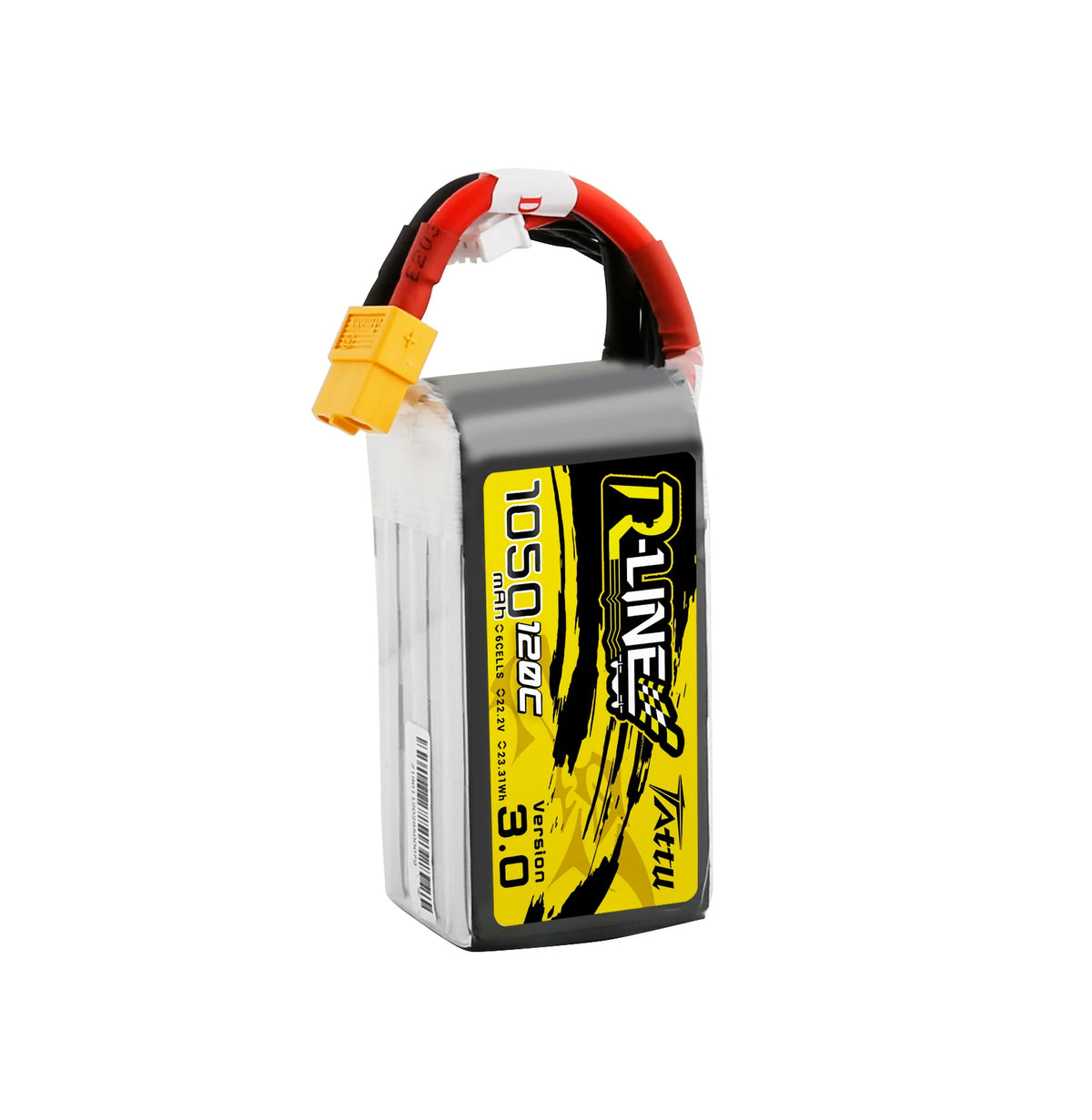 Tattu 1050mAh 6S 120C 22.2V Lipo Battery | XT60 Plug | R-Line 3.0