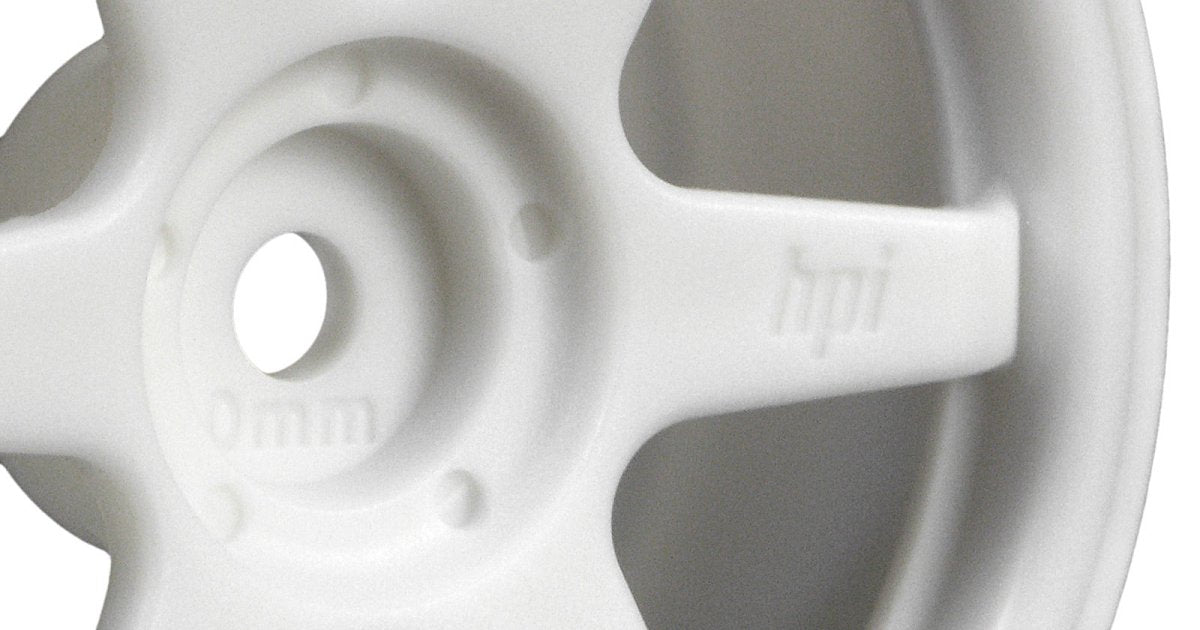 TE37 WHEEL 26mm WHITE (0mm OFFSET) - Model HPI3835 - HPI Racing