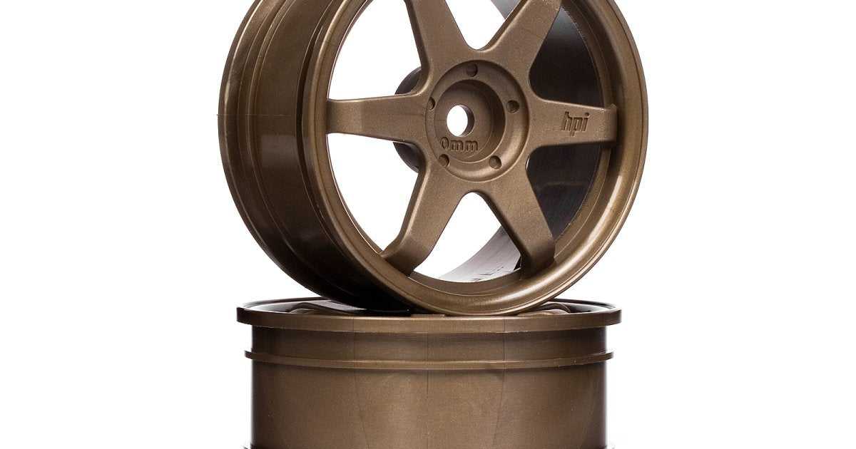 TE37 Wheel, 26mm, Bronze, 0mm Offset, Fits 26mm Tire - Model HPI3838 - HPI Racing