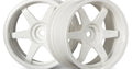 TE37 Wheel, 26mm, White 6mm Offset, Fits 26mm Tire - Model HPI3845 - HPI Racing