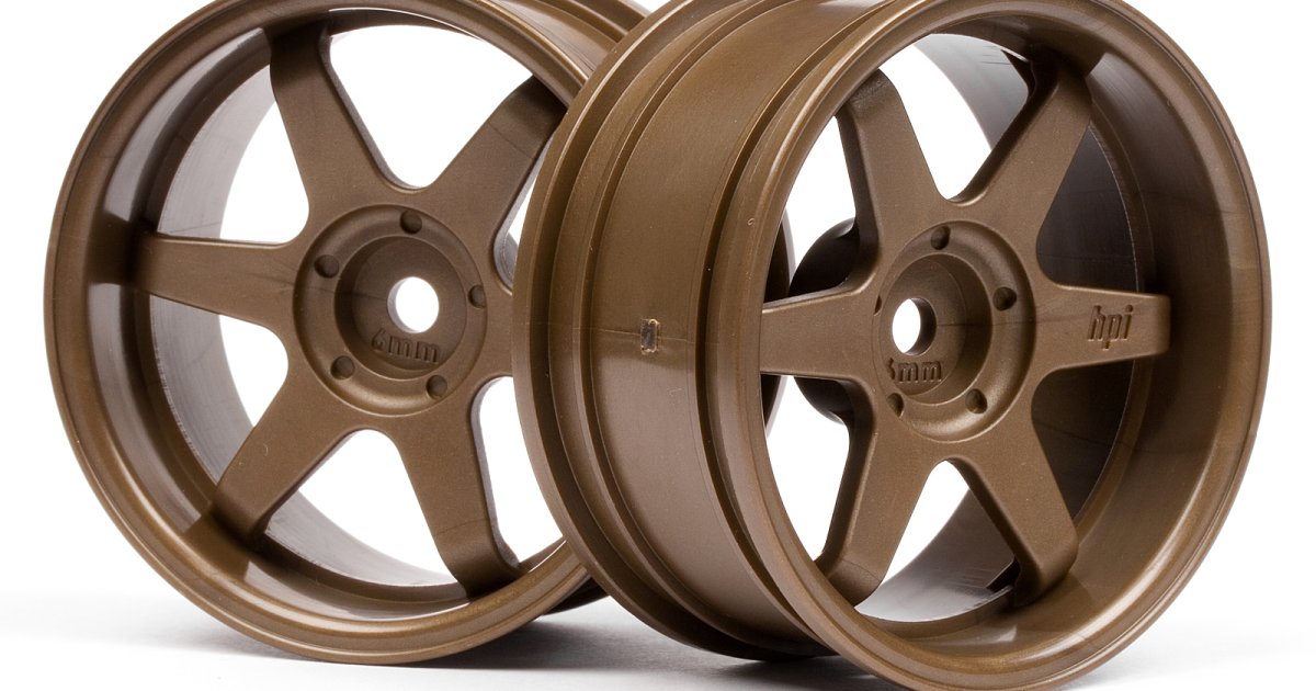 TE37 Wheel, 26mm, Bronze, 6mm Offset, Fits 26mm Tire - Model HPI3848 - HPI Racing