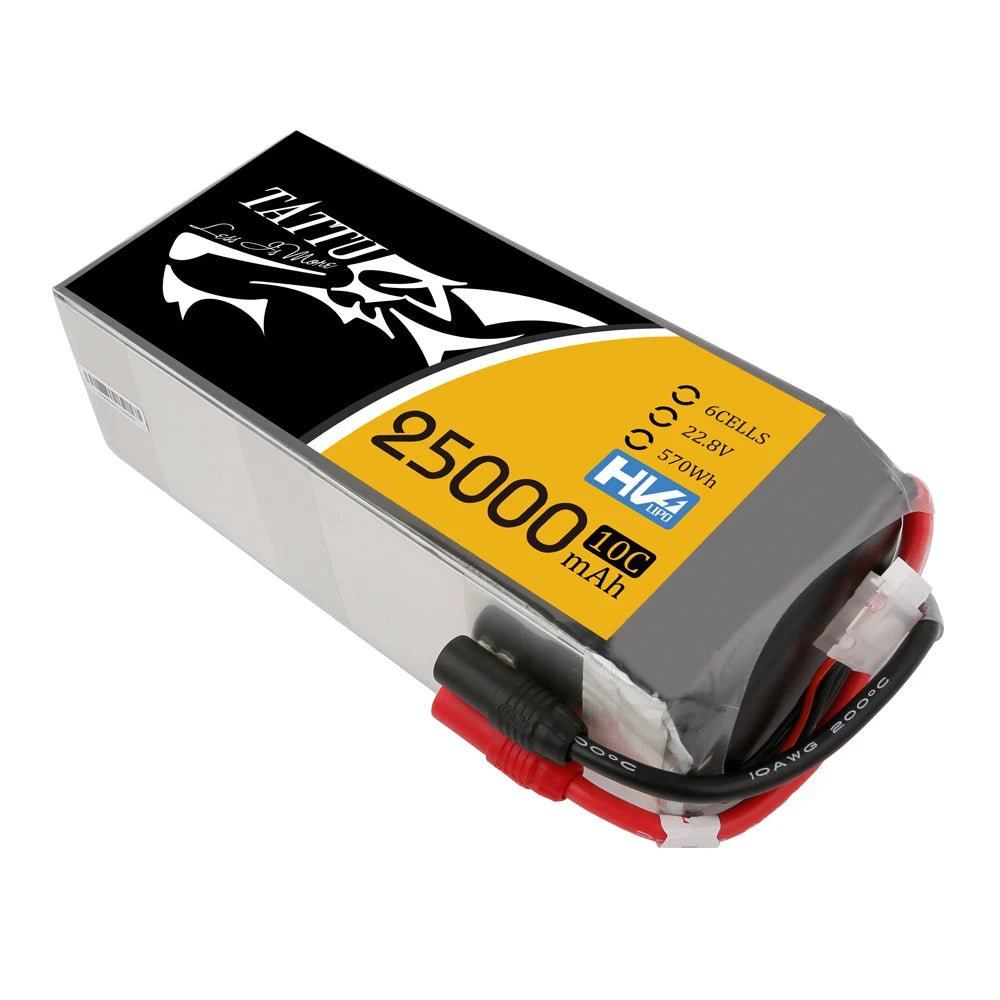 Tattu 25000mAh 6S 10C 22.8V(HV) Lipo Battery | AS150 Plug | UAV Classic