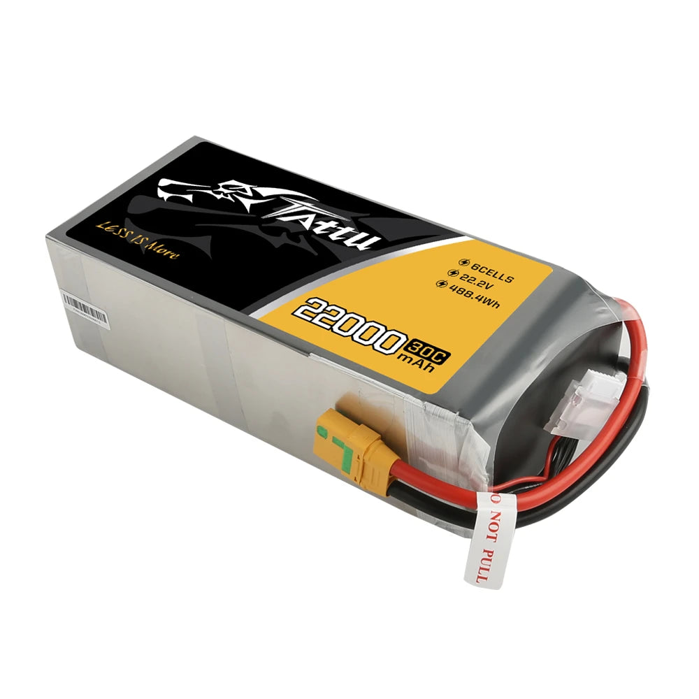 Tattu 22000mAh 6S 30C 22.2V Lipo Battery | XT90-S Plug | UAV Classic