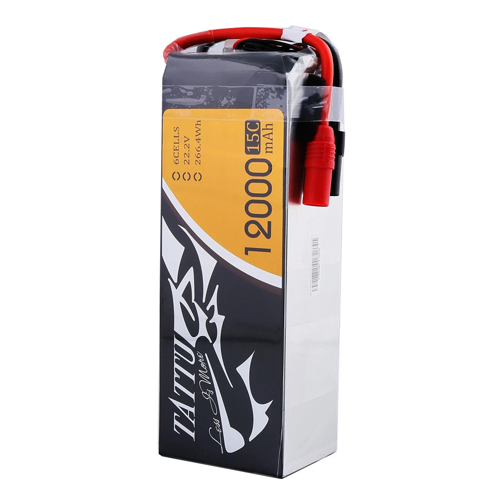 Tattu 12000mAh 6S 15C 22.2V Lipo Battery | AS150+XT150 Plug | UAV Classic