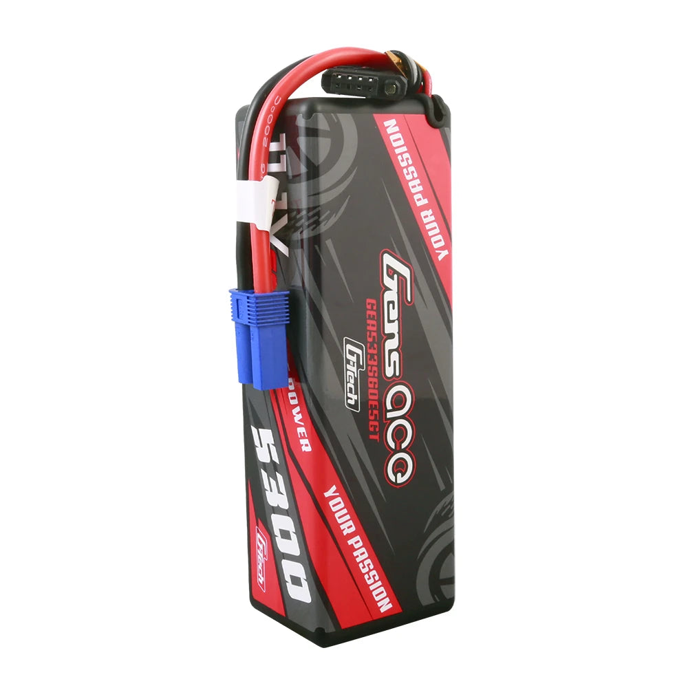 Gens ace 5300mAh 3S 60C 11.1V Lipo Battery | Hardcase | EC5 Plug | Car Classic