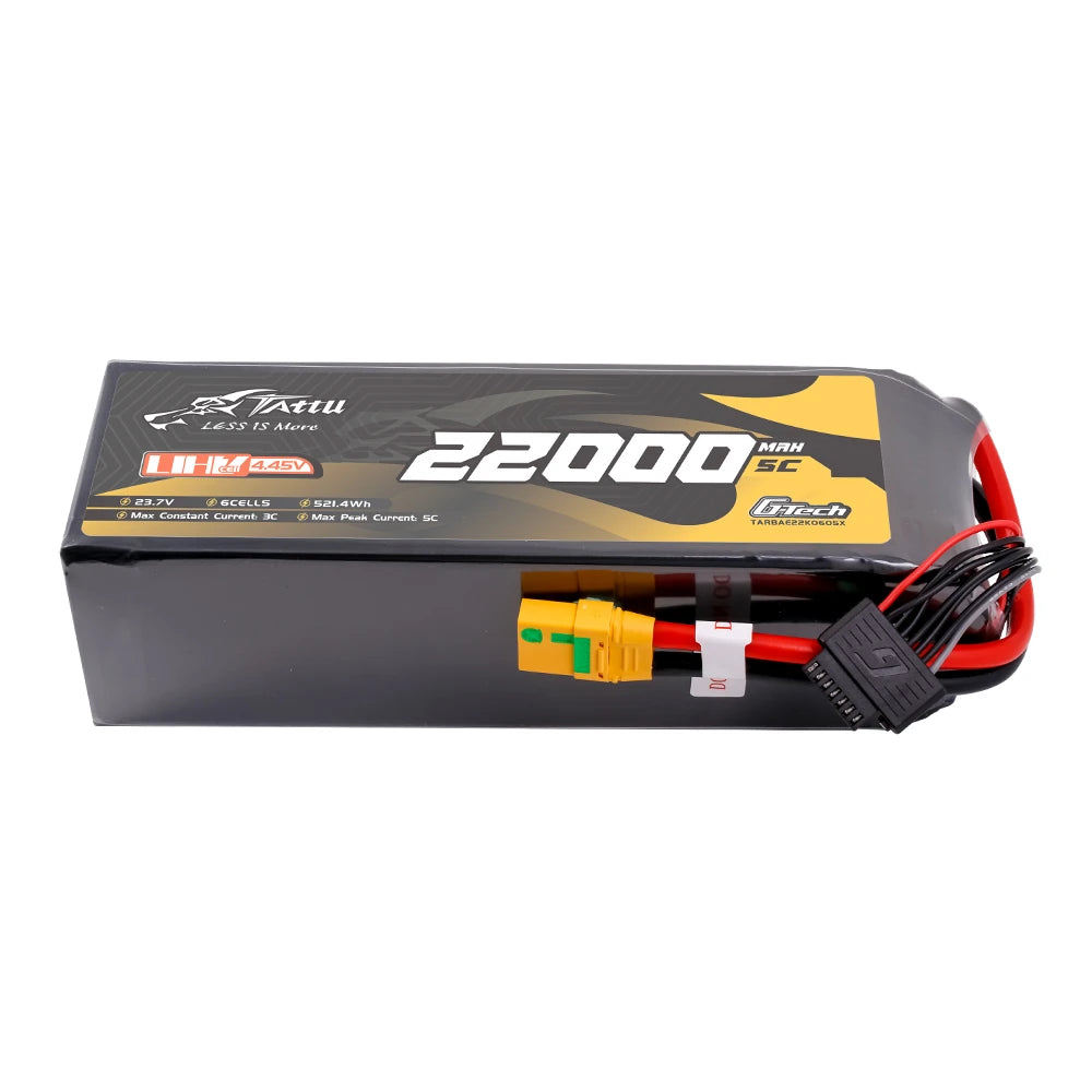 Tattu 22000mAh 6S 5C 23.7V(UHV) Lipo Battery | XT90S-F Plug | UAV Classic