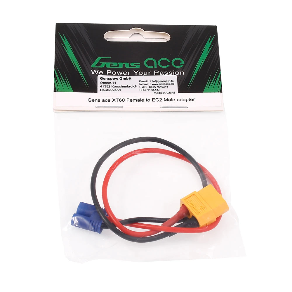 Gens ace XT60 Female to EC2 Adapter