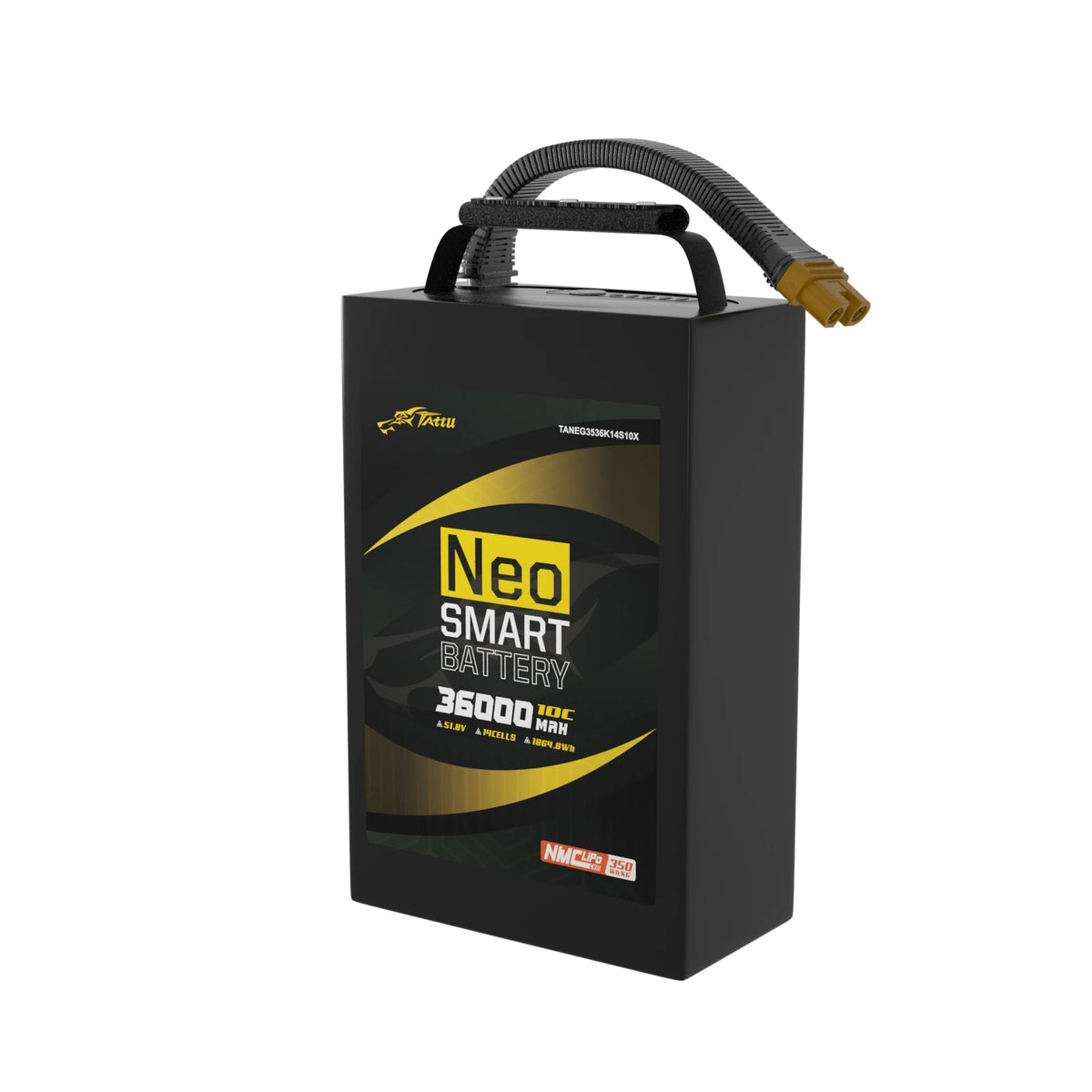 Tattu 36000mAh 14S 10C 51.8V Smart Lipo Battery | AS150U-F Plug | NEO Compact